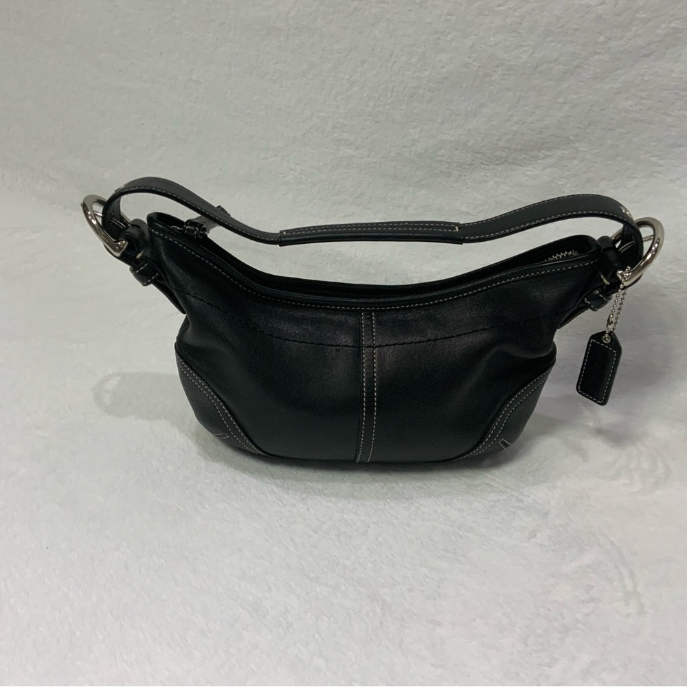 Coach Soho Leather Small Hobo 9541 Elegant Black Leather Women's Bag